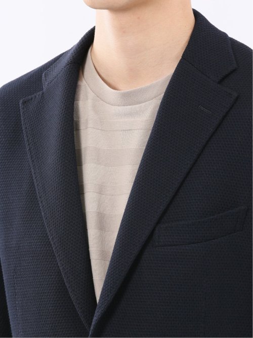 ストレッチ サーマルニット ブレザージャケット