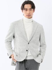 ストレッチ ライトニット 2ボタンジャケット