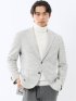 ストレッチ ライトニット 2ボタンジャケット