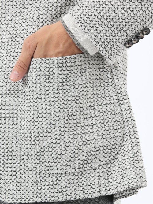 ストレッチ ライトニット 2ボタンジャケット