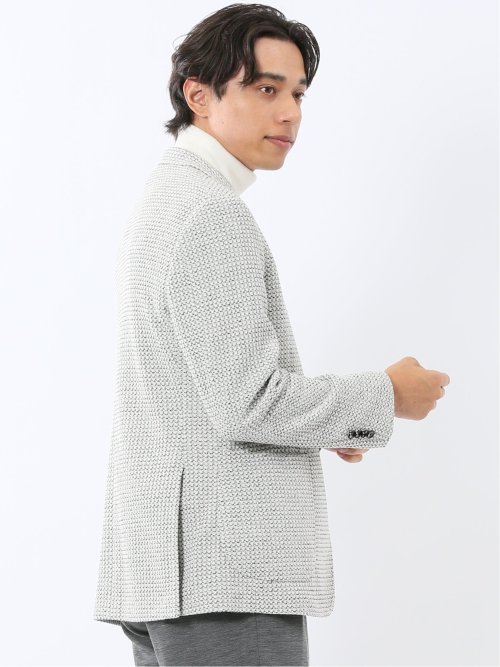 ストレッチ ライトニット 2ボタンジャケット