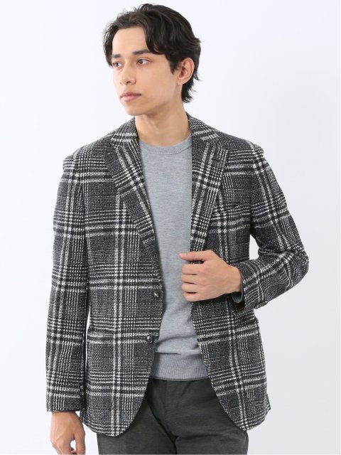 ストレッチ ライトニット 2ボタンジャケット