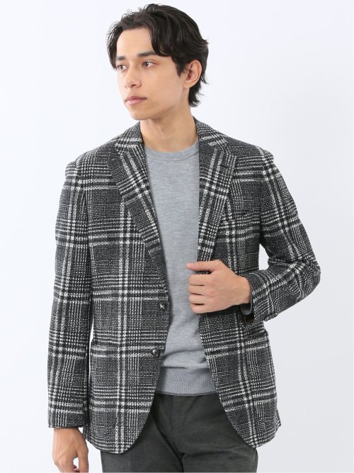 ストレッチ ライトニット 2ボタンジャケット