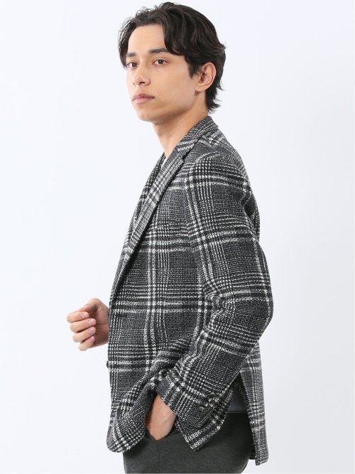 ストレッチ ライトニット 2ボタンジャケット