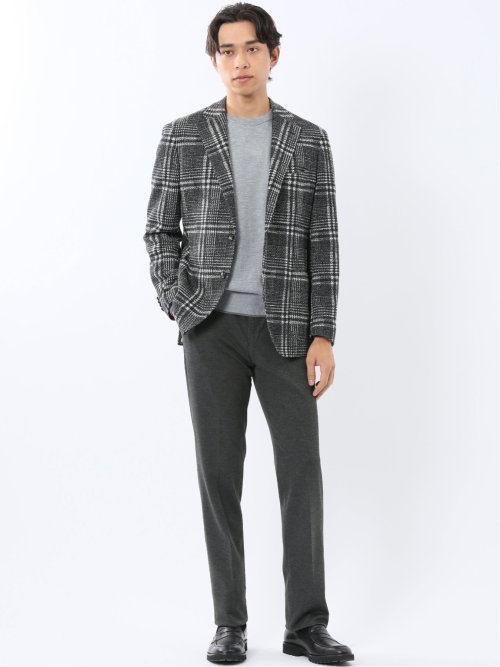 ストレッチ ライトニット 2ボタンジャケット