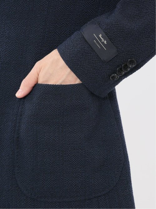 ウール混サッカー 2ボタンジャケット(セットアップ可能)