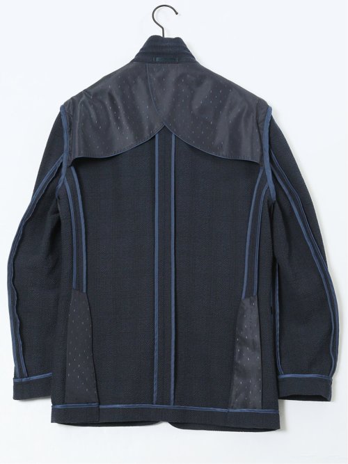 ウール混サッカー 2ボタンジャケット(セットアップ可能)