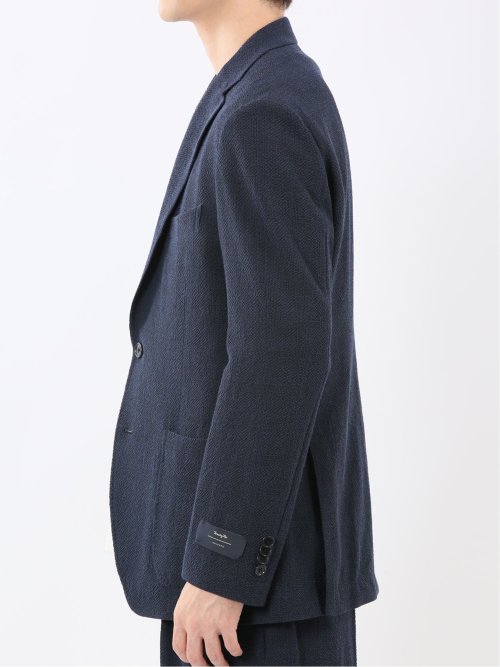 ウール混サッカー 2ボタンジャケット(セットアップ可能)