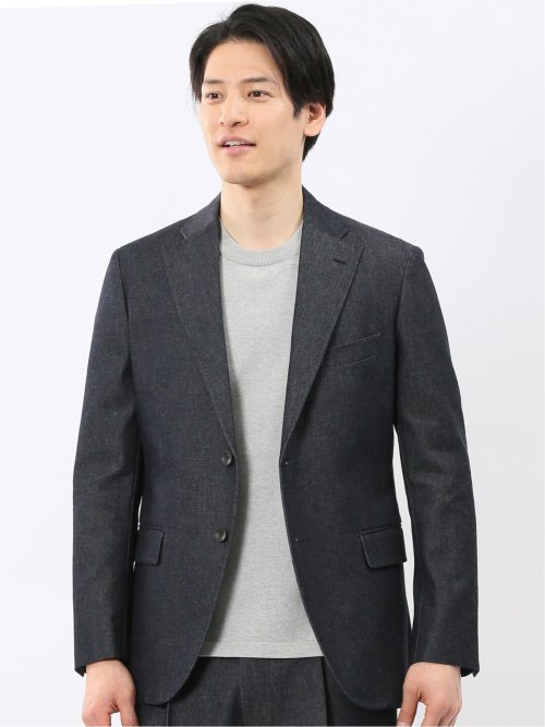 カイハラ デニム レギュラーフィット 2ボタン ジャケット(セットアップ