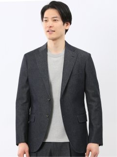 カイハラ デニム レギュラーフィット 2ボタン ジャケット(セットアップ 