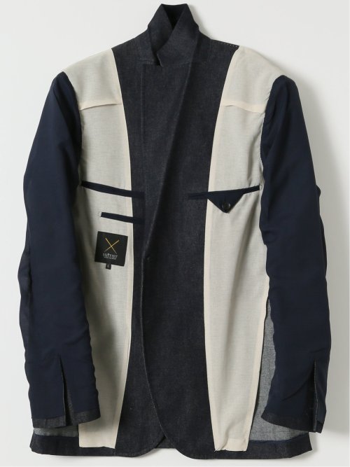 カイハラ デニム レギュラーフィット 2ボタン ジャケット(セットアップ可能)