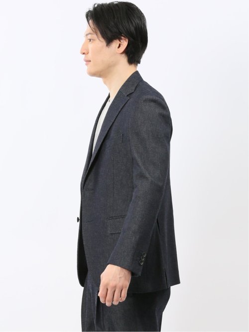 カイハラ デニム レギュラーフィット 2ボタン ジャケット(セットアップ可能)