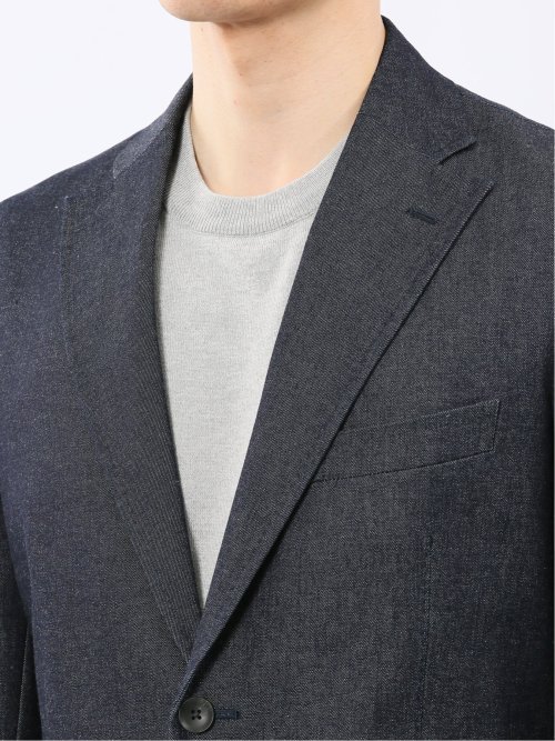 カイハラ デニム レギュラーフィット 2ボタン ジャケット(セットアップ可能)