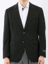 マルゾット ウール混 レギュラーフィット 2ボタン ブレザー 黒