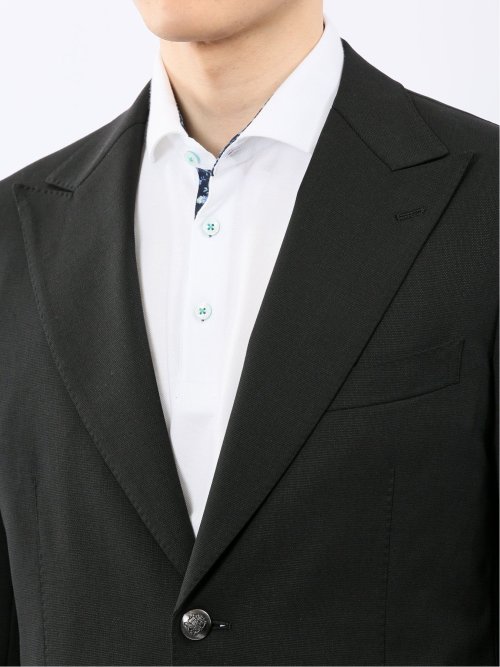 マルゾット ウール混 レギュラーフィット 2ボタン ブレザー 黒