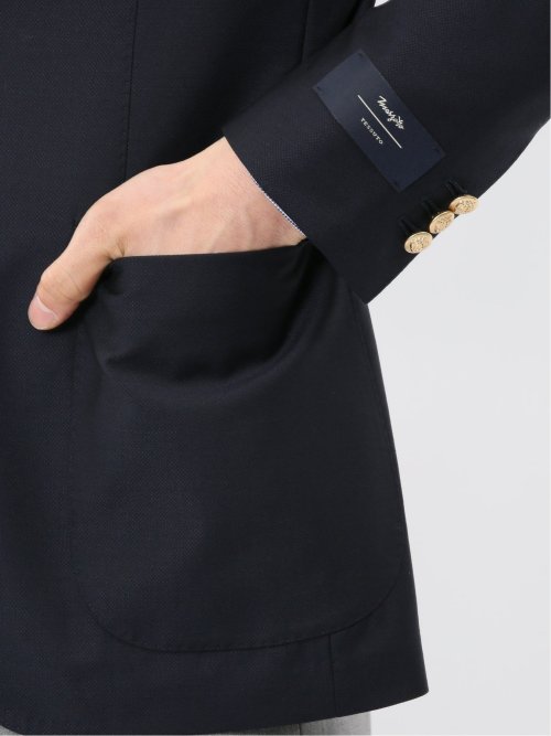 マルゾット ウール レギュラーフィット 2ボタン ブレザー 紺