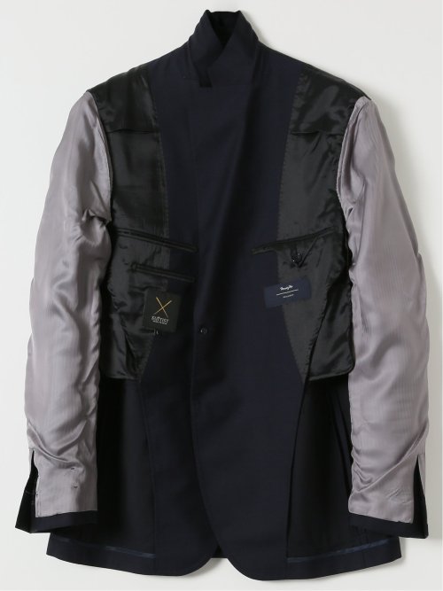 マルゾット ウール レギュラーフィット 2ボタン ブレザー 紺