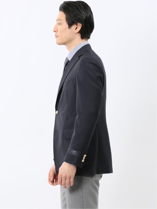 マルゾット ウール レギュラーフィット 2ボタン ブレザー 紺