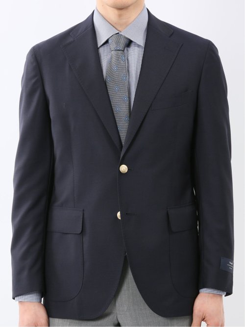 マルゾット ウール レギュラーフィット 2ボタン ブレザー 紺