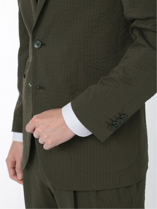 クールマックス/COOL MAX サッカー 2ボタンジャケット カーキ(セットアップ可能)