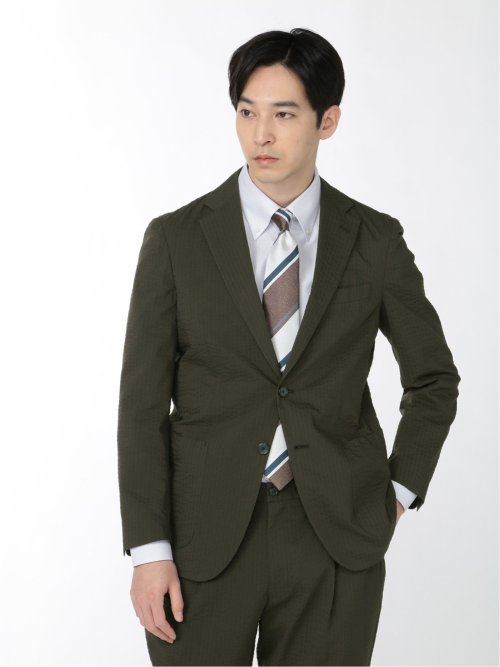 クールマックス/COOL MAX サッカー 2ボタンジャケット カーキ(セットアップ可能)