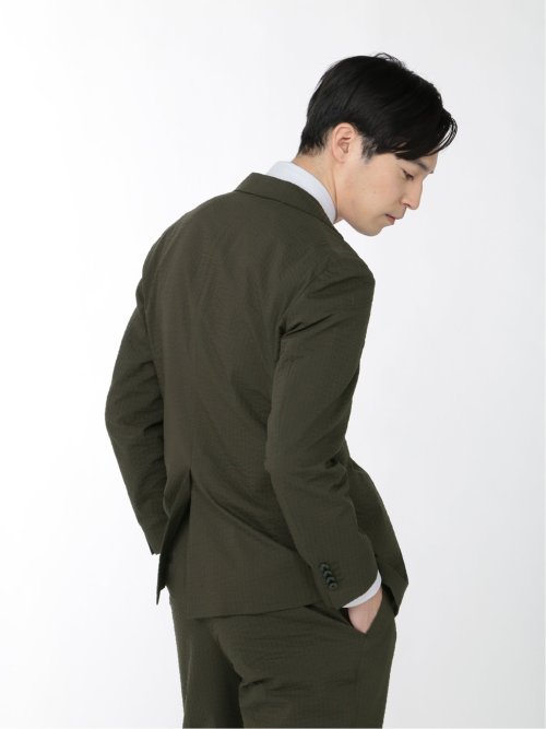 クールマックス/COOL MAX サッカー 2ボタンジャケット カーキ(セットアップ可能)