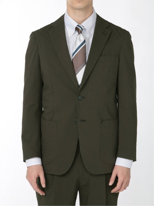 クールマックス/COOL MAX サッカー 2ボタンジャケット カーキ(セットアップ可能)