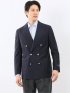 マルゾット ウール レギュラーフィット ダブル ブレザー 紺