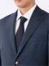 ジャケット メンズ ビジネス ウール シングル ブレザー 紺 メタルボタン ストレッチ裏地 袖裏キュプラ