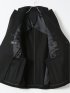 ジャケット メンズ ビジネス ウール カシミヤ シングル ブレザー 黒 2ボタン ストレッチ裏地 袖裏キュプラ