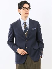 カノニコ ウール100% レギュラーフィット 2ボタンブレザー 紺