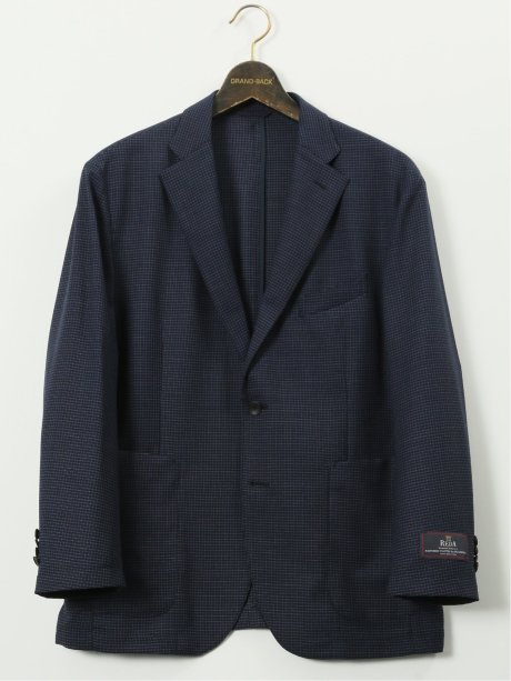 【大きいサイズ】グランバック/GRAND-BACK レダ ウール 小柄 2ボタンジャケット
