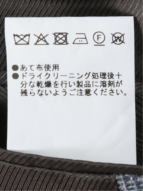 フォルテックス ウール混 レギュラーフィット 2ボタンジャケット グレンチェック青