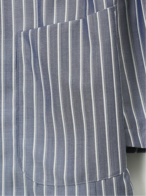 【大きいサイズ】グランバック/GRAND-BACK レダ ウール混 ストライプ柄 2ボタンジャケット