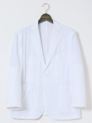 【大きいサイズ】グランバック/GRAND-BACK ストレッチ ドビーサッカー 2ボタンジャケット