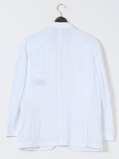 【大きいサイズ】グランバック/GRAND-BACK ストレッチ ドビーサッカー 2ボタンジャケット