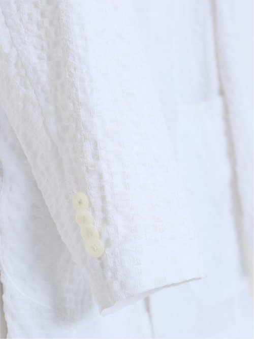 【大きいサイズ】グランバック/GRAND-BACK ストレッチ ドビーサッカー 2ボタンジャケット