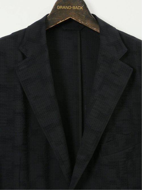 【大きいサイズ】グランバック/GRAND-BACK マルゾット ウール混 小柄 2ボタンジャケット