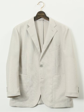 【大きいサイズ】グランバック/GRAND-BACK ストレッチウォッシャブル からみ織り 2ボタンジャケット