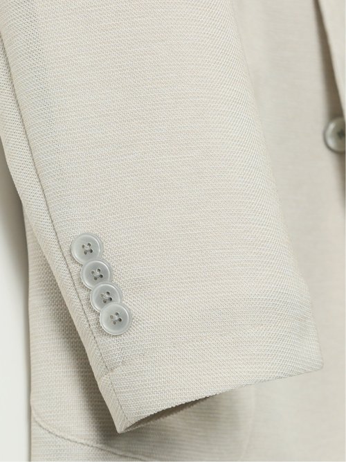 【大きいサイズ】グランバック/GRAND-BACK ストレッチウォッシャブル からみ織り 2ボタンジャケット