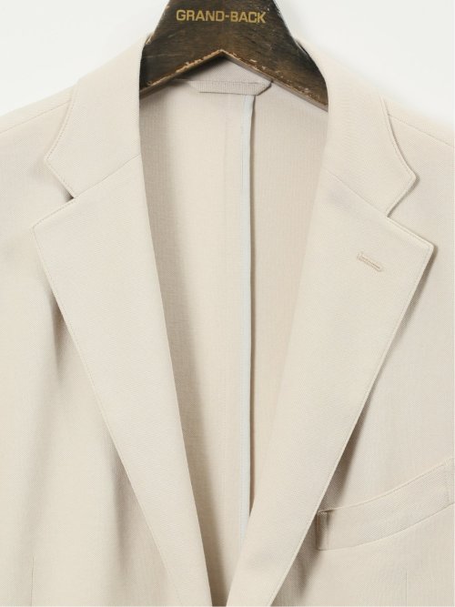 【大きいサイズ】グランバック/GRAND-BACK ストレッチウォッシャブル サーフニット 2ボタンジャケット
