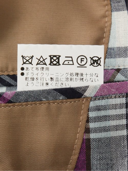 【大きいサイズ】グランバック/GRAND-BACK 綿麻マドラスチェック 2ボタンジャケット