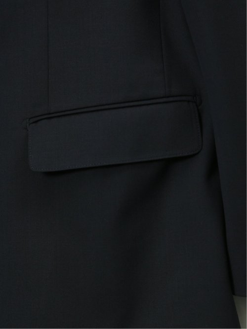 【大きいサイズ】グランバック/GRAND-BACK チェルッティ ウール 2ボタンブレザー 紺