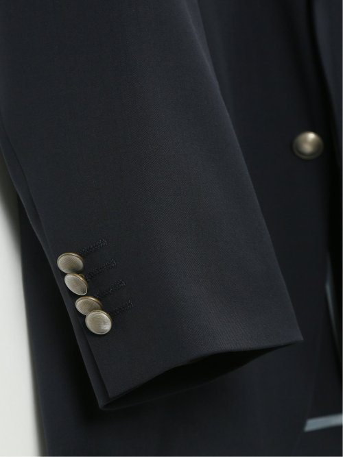 【大きいサイズ】グランバック/GRAND-BACK チェルッティ ウール 2ボタンブレザー 紺