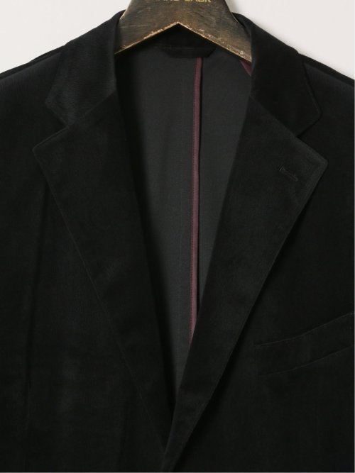 【大きいサイズ】グランバック/GRAND-BACK 光沢ストレッチ ポリコール 2ボタンジャケット