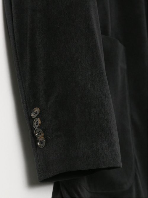 【大きいサイズ】グランバック/GRAND-BACK 光沢ストレッチ ポリコール 2ボタンジャケット