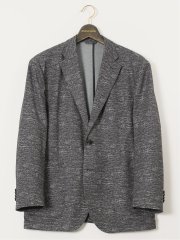 【大きいサイズ】グランバック/GRAND-BACK ストレッチジャージ プリント 2ボタンジャケット(セットアップ可能)