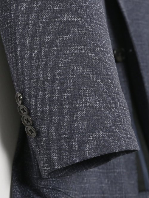 【大きいサイズ】グランバック/GRAND-BACK ストレッチジャージ プリント 2ボタンジャケット(セットアップ可能)