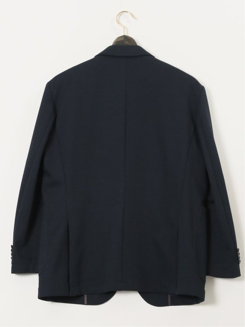 【大きいサイズ】グランバック/GRAND-BACK ストレッチジャージ インディゴ 2ボタンジャケット(セットアップ可能)
