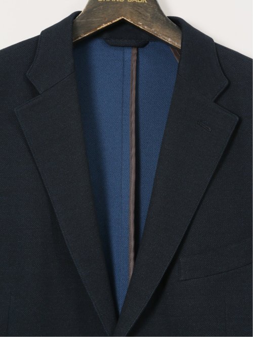 【大きいサイズ】グランバック/GRAND-BACK ストレッチジャージ インディゴ 2ボタンジャケット(セットアップ可能)